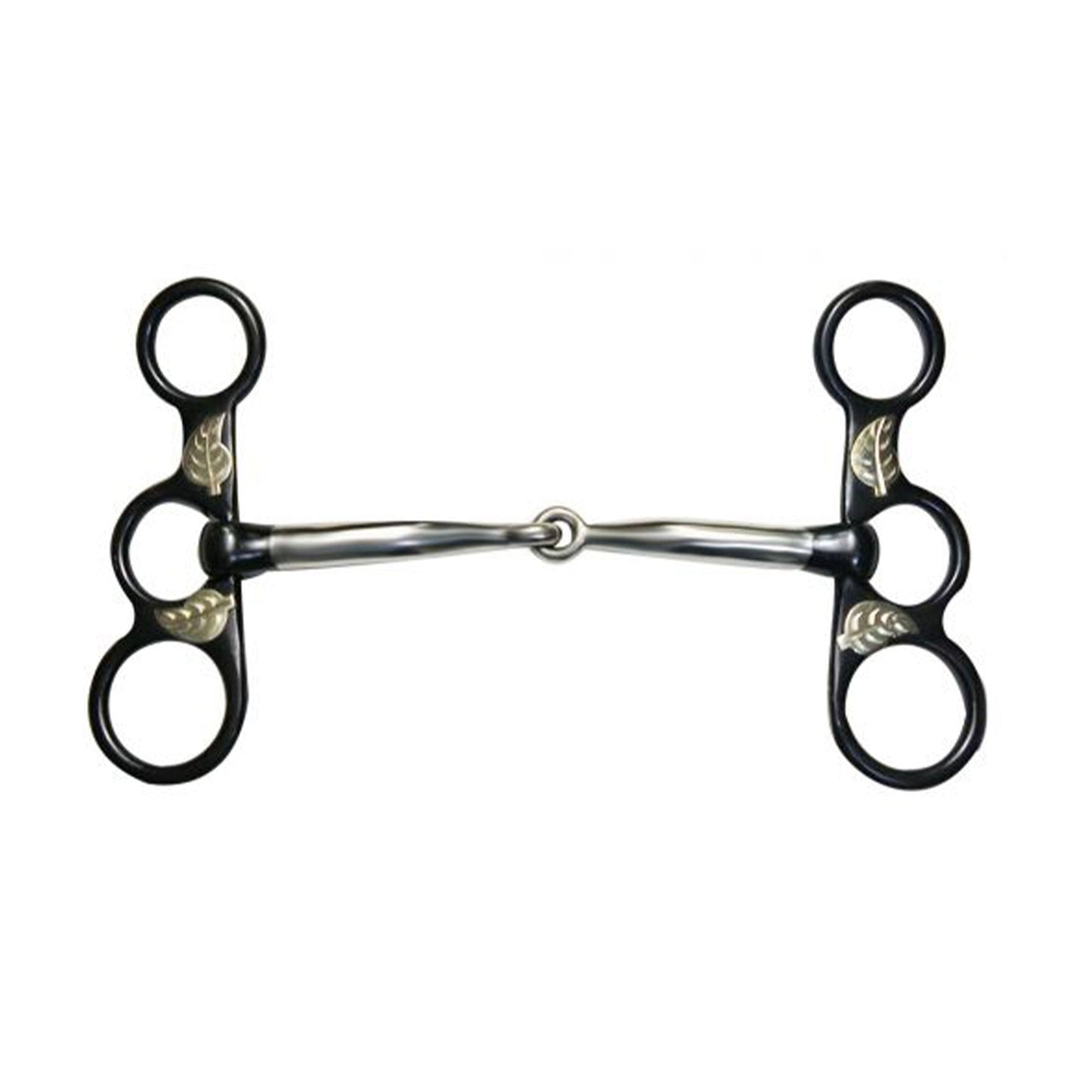 Black Steel Snaffle Bit