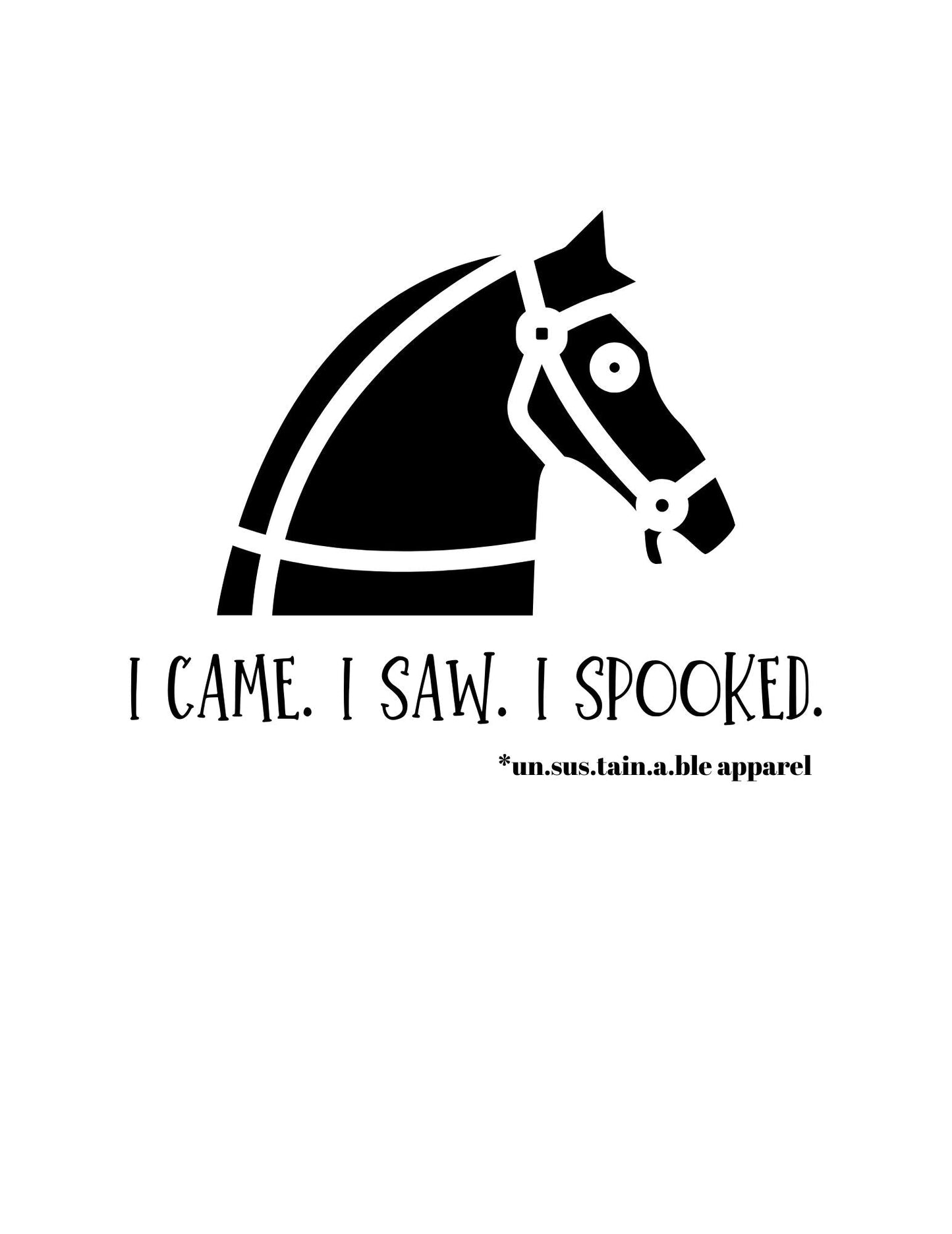 Die Cut Vinyl Sticker - 3x3 - Came. Saw. Spooked