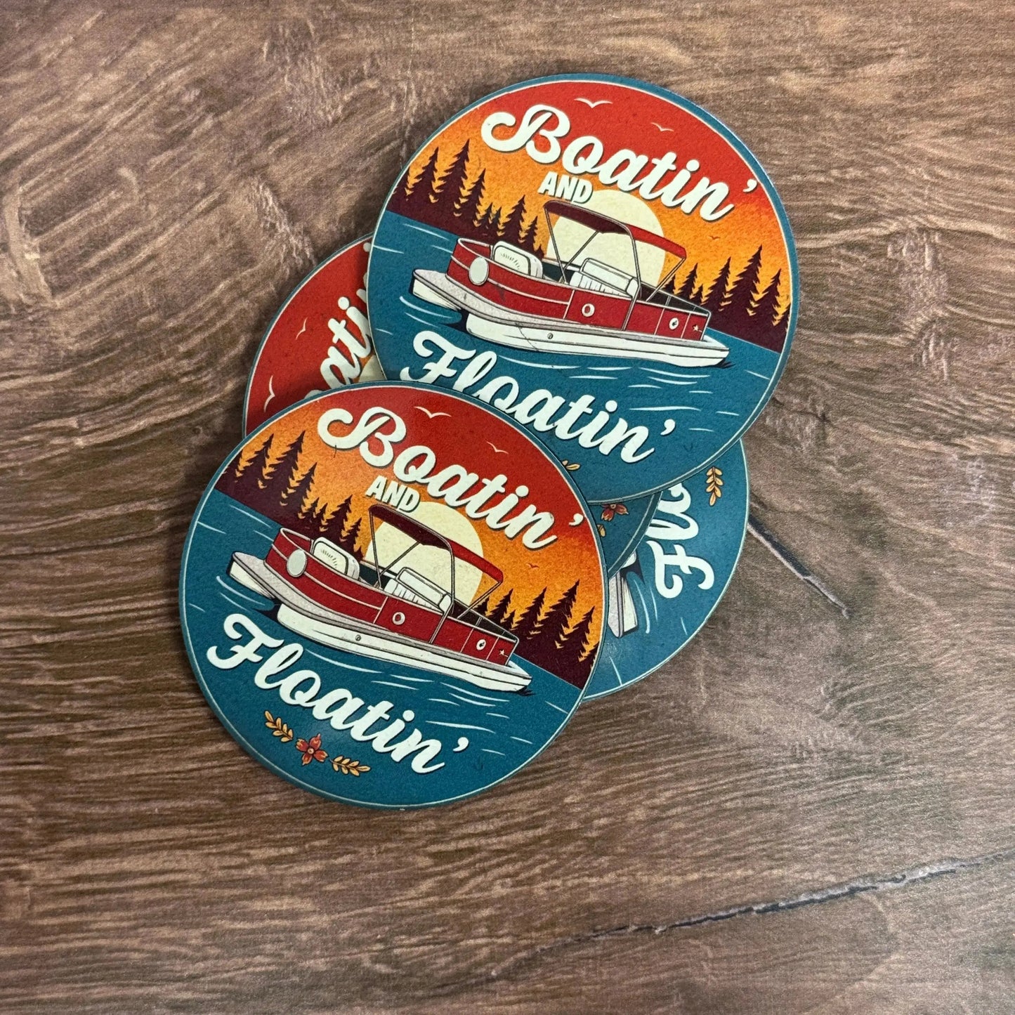 Boatin’ & Floatin’ | UV Printed Leather Hat Patch