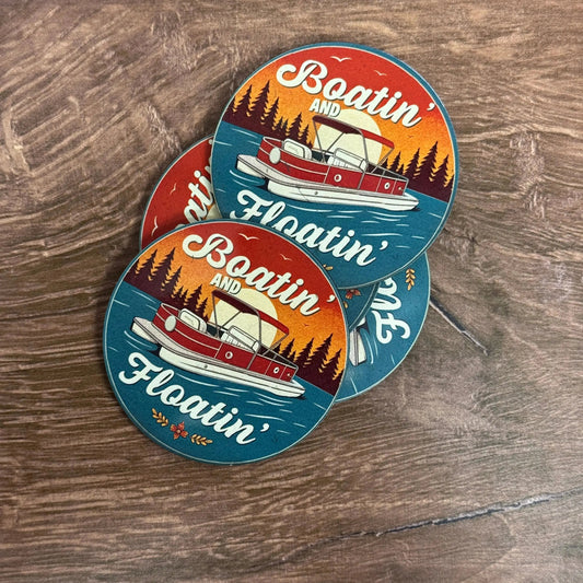 Boatin’ & Floatin’ | UV Printed Leather Hat Patch