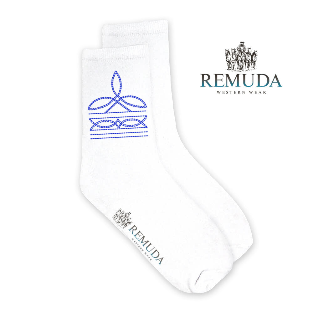 Boot Stitch Adult Unisex Western Crew Socks