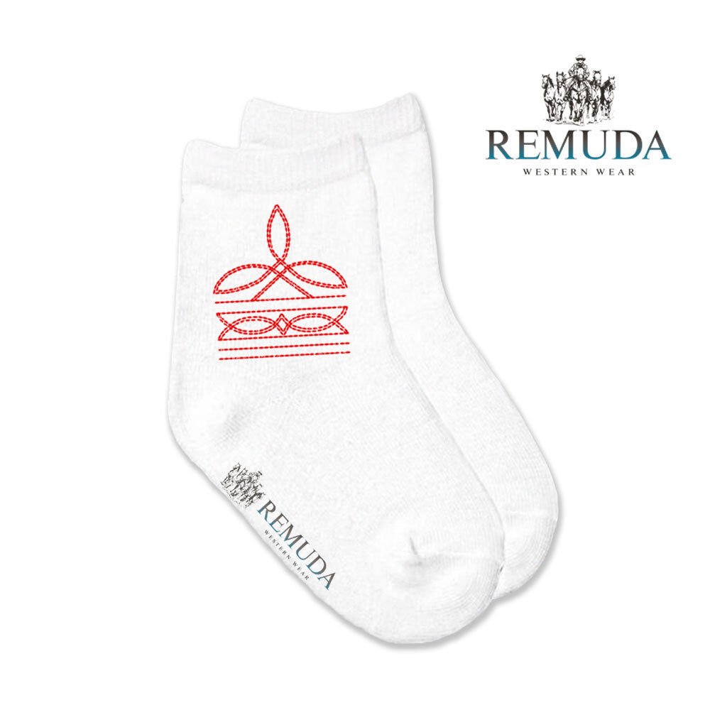 Boot Stitch Infant Baby Crew Socks