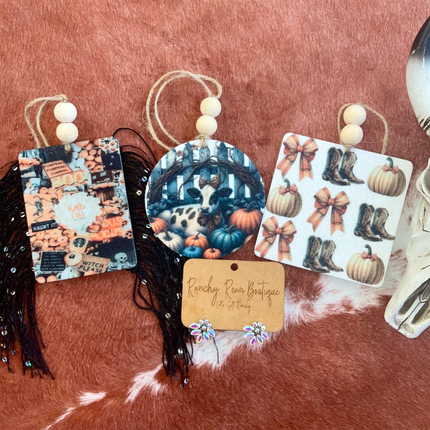 Western Fall Themed Felt Freshies