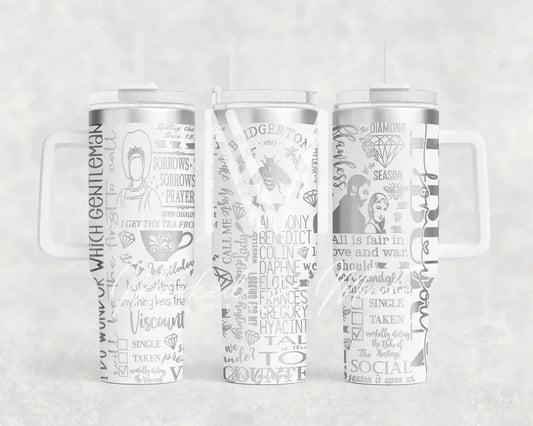 Bridgerton Talk of the Ton Engraved Tumbler | Genuine Stanley