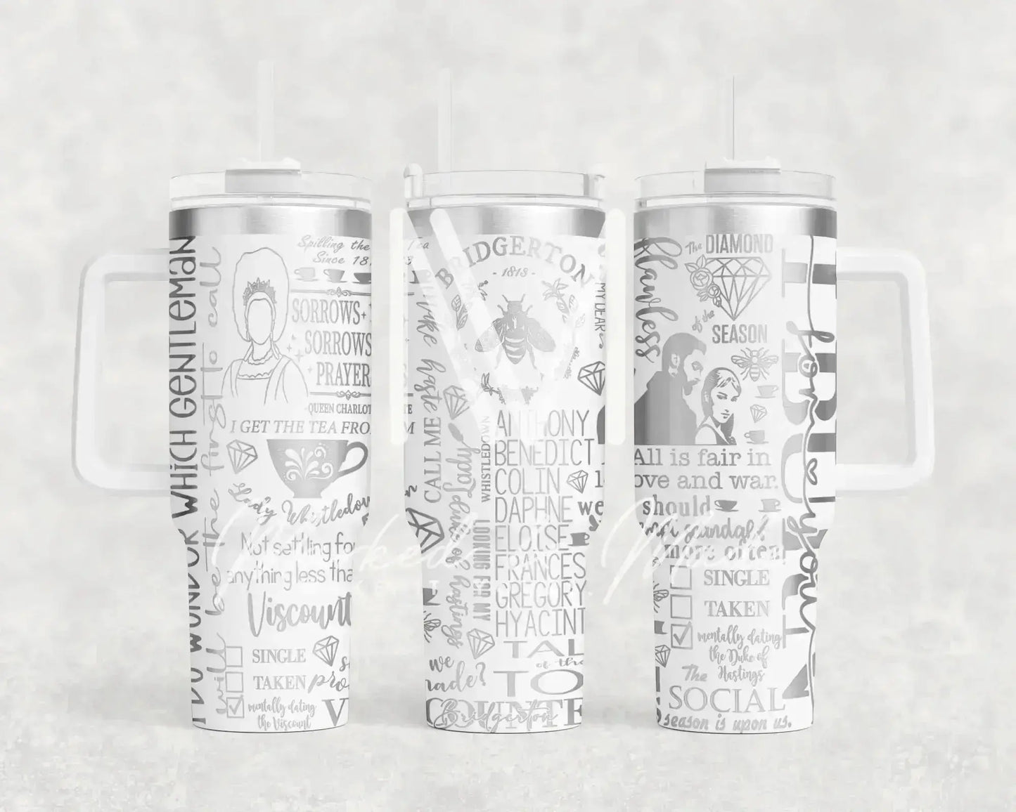 Bridgerton Talk of the Ton Engraved Tumbler  | 40oz