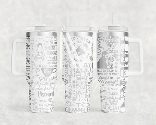 Bridgerton Talk of the Ton Engraved Tumbler  | 40oz