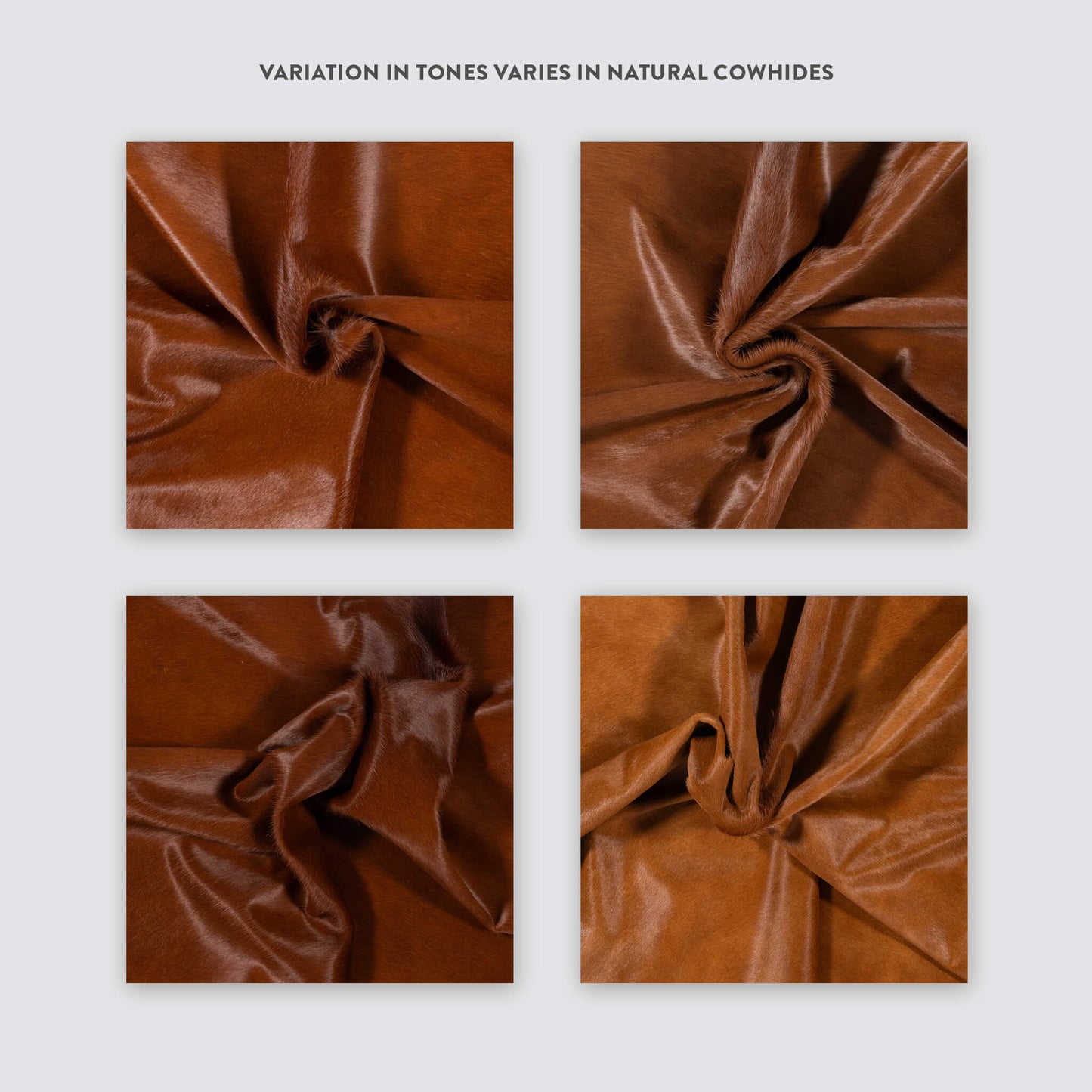 Solid Brown Cowhide Rug