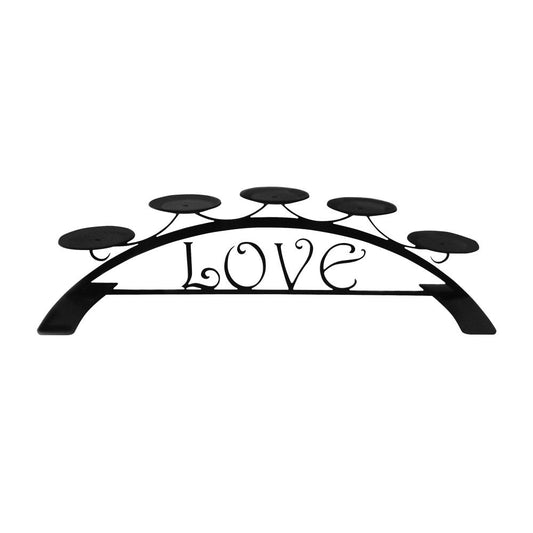 Charming Love Tabletop Pillar Candle Holder