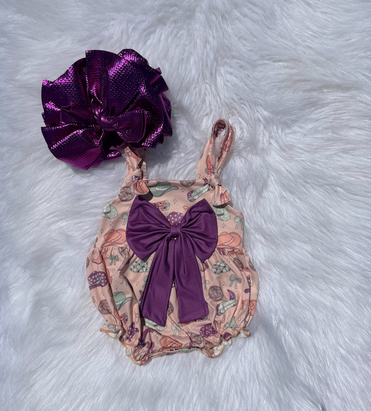 Disco Cowgirl Bow Bubble  (FINAL SALE)