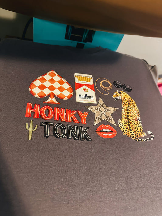 Honky Tonk Collage Graphic Tee