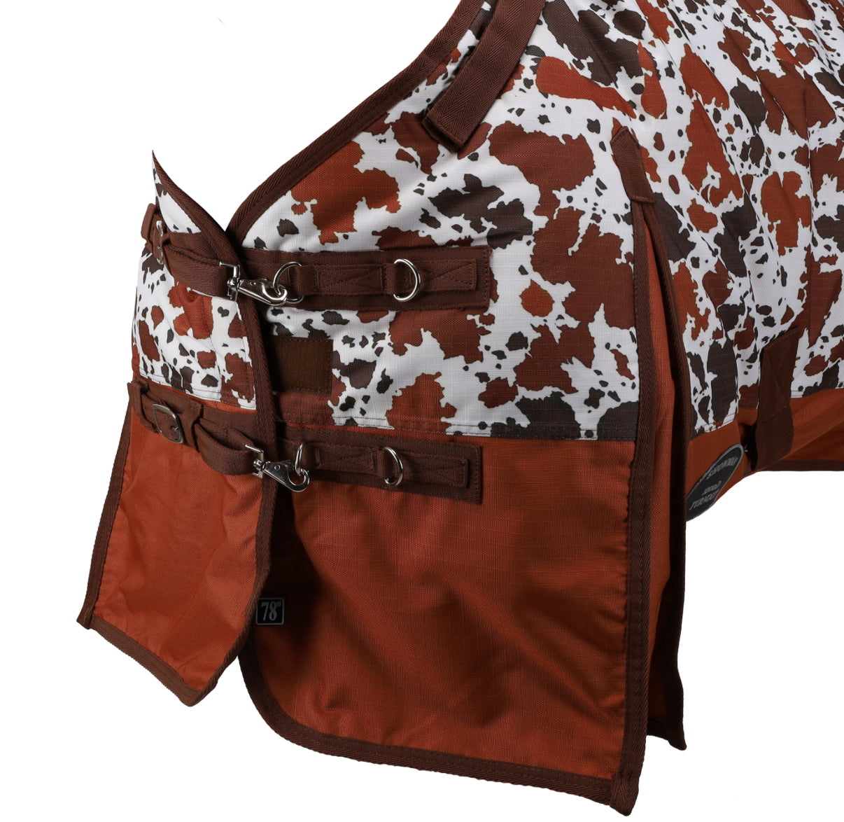 Showman Cow Print 1200D Waterproof and Breathable Turnout Blanket Product ID: 75302
