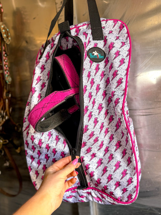 Pink Bolt Luxury Tack Bag