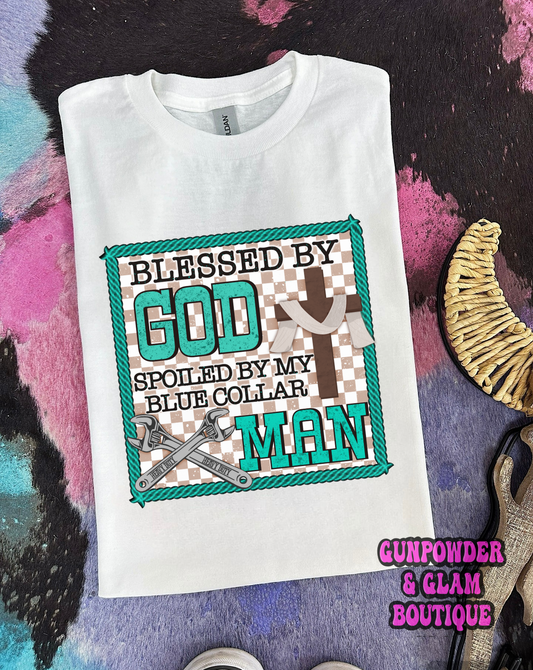 Blessed & Spoiled Tee or Crewneck
