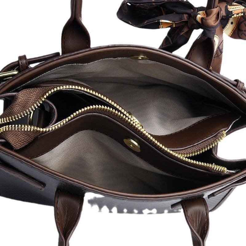 Serpent Luxe Snakeskin Handbag - Elegant Leather Commuter Bag for Stylish Women
