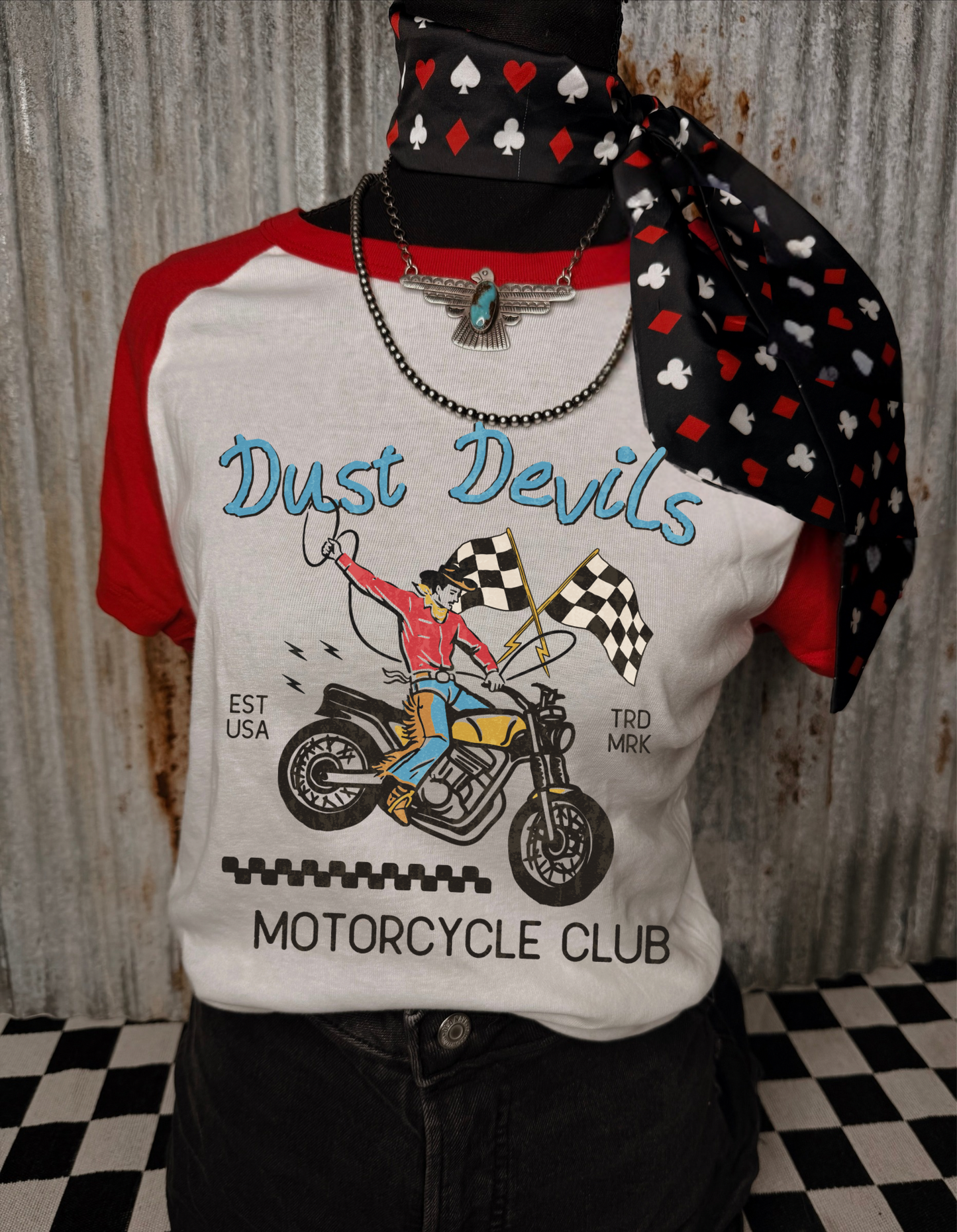 Dust Devils raglan baby tee