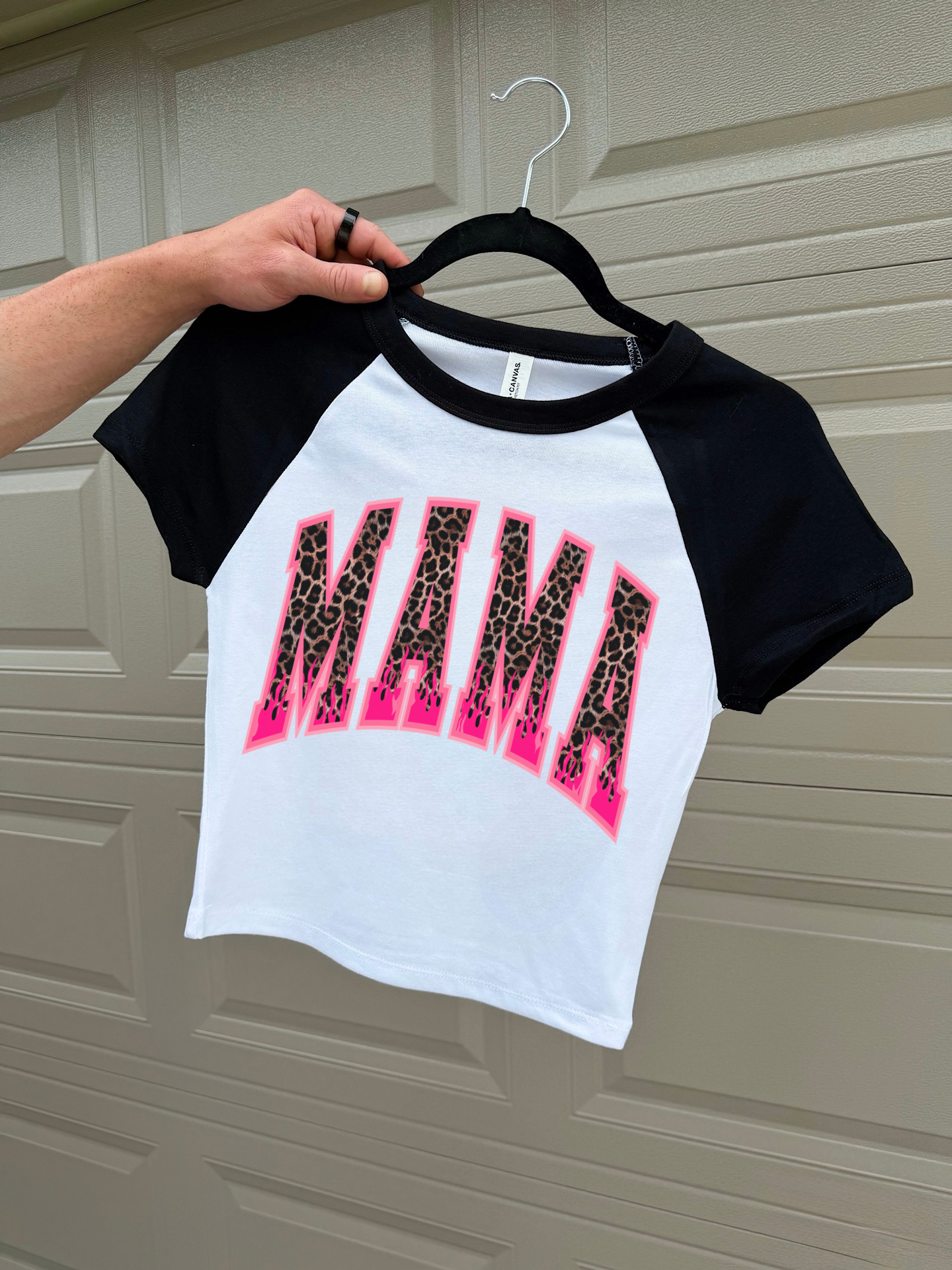 Leopard & Flames Mama Baby Tee