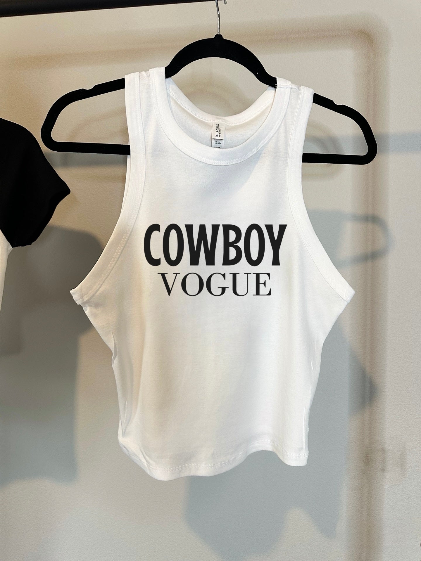 Cowboy Vogue Cropped Tank