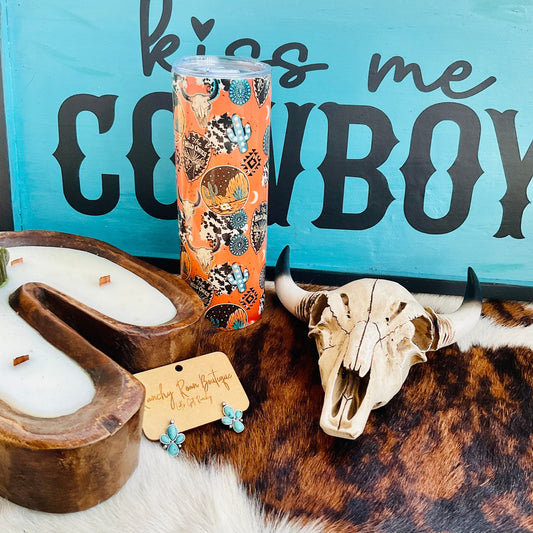 Wild One Desert Western Shimmer 20oz Skinny Tumbler
