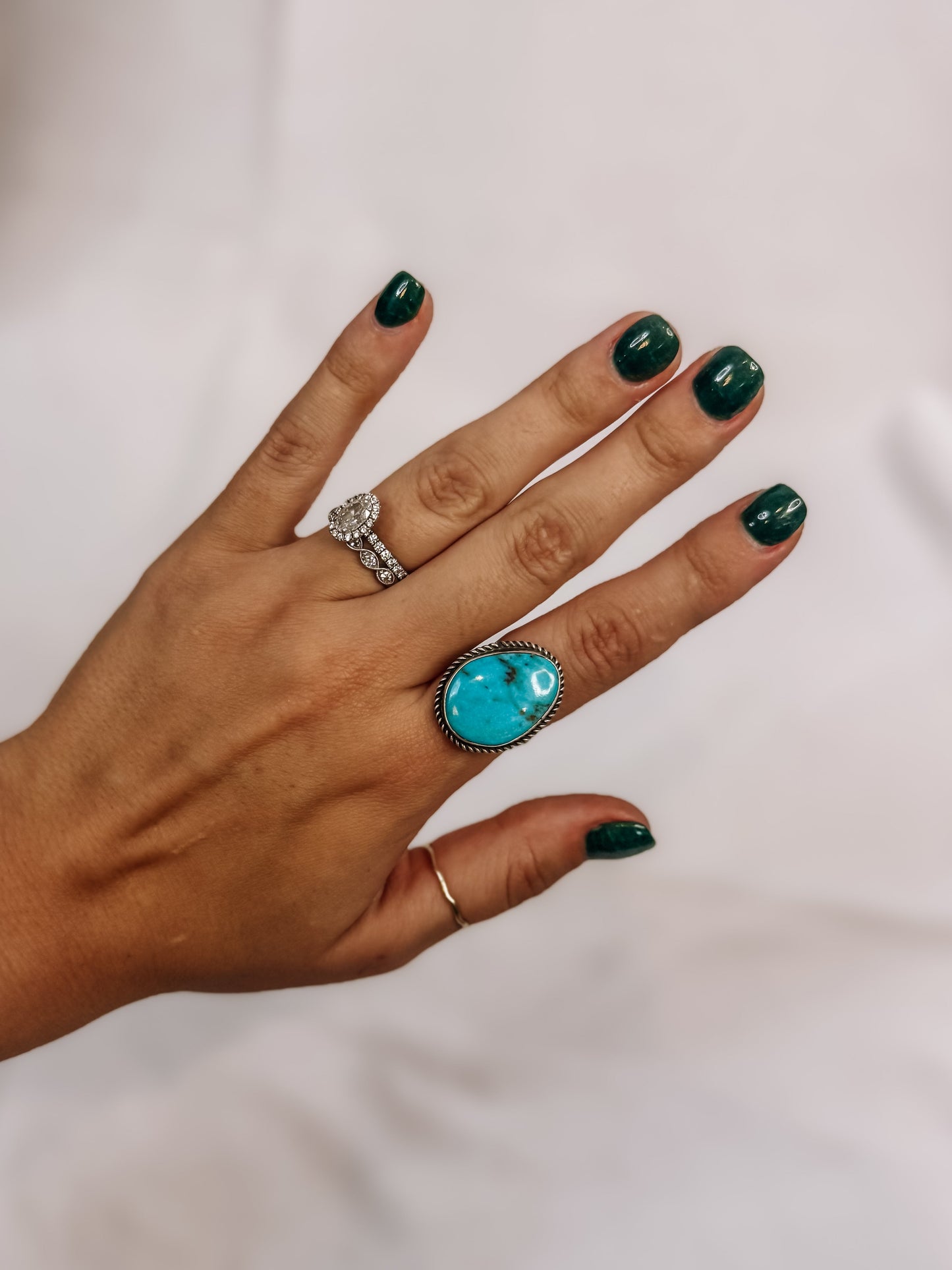 Boulder Adjustable Turquoise Ring