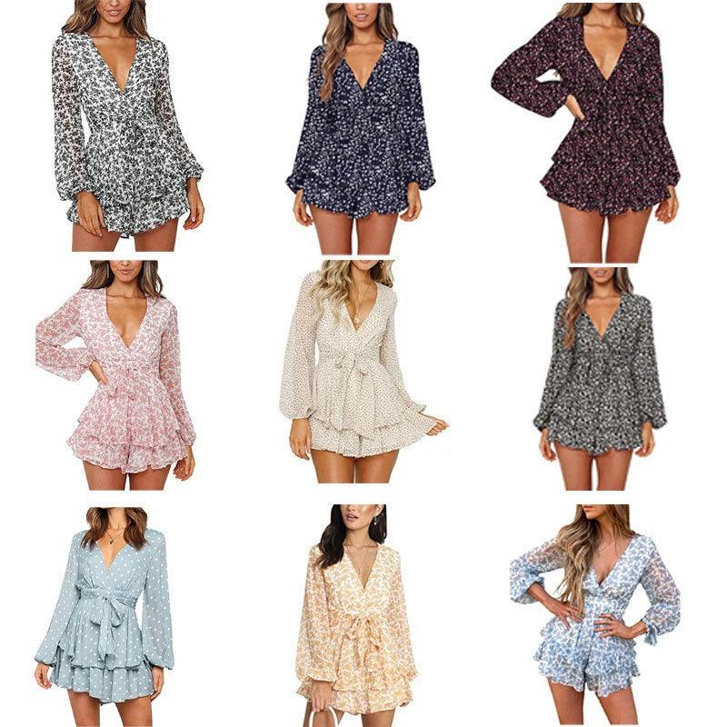 Floral Breeze Chiffon Dress | Casual Printed One-Piece Dress