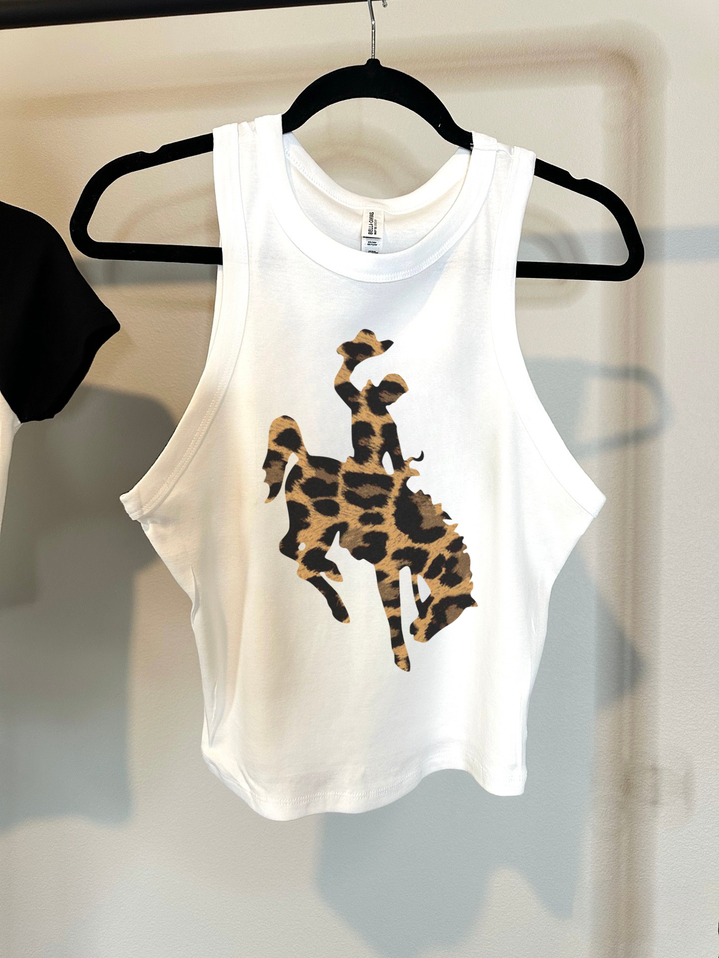Leopard Cowboy Cropped Tank