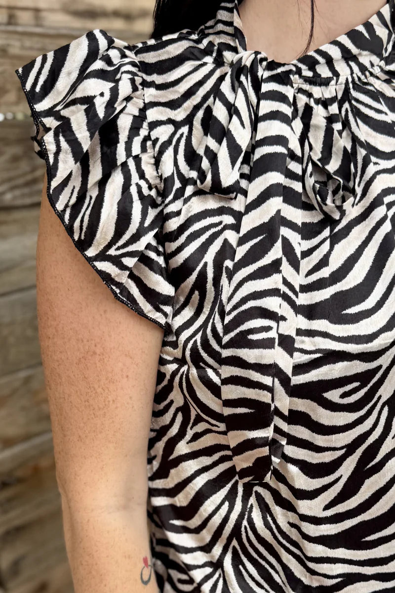 Savanna stripe top