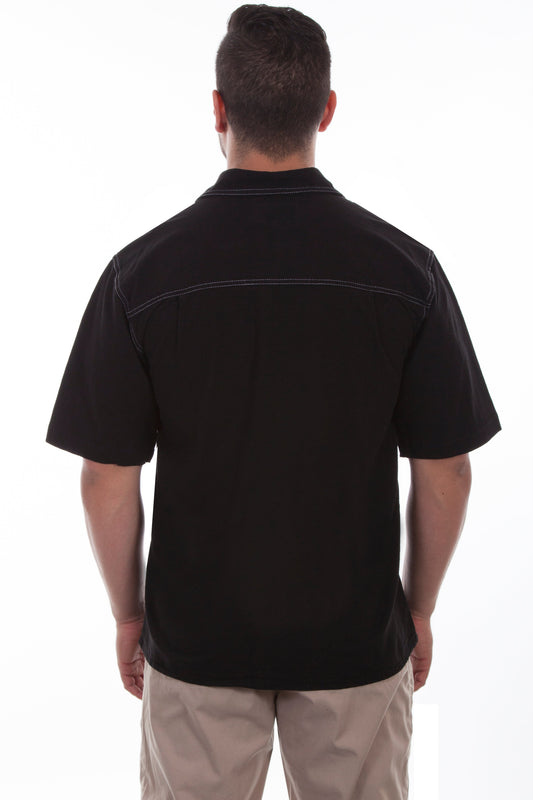 S/s Men's Contrast Stitch Shirt - CM6S