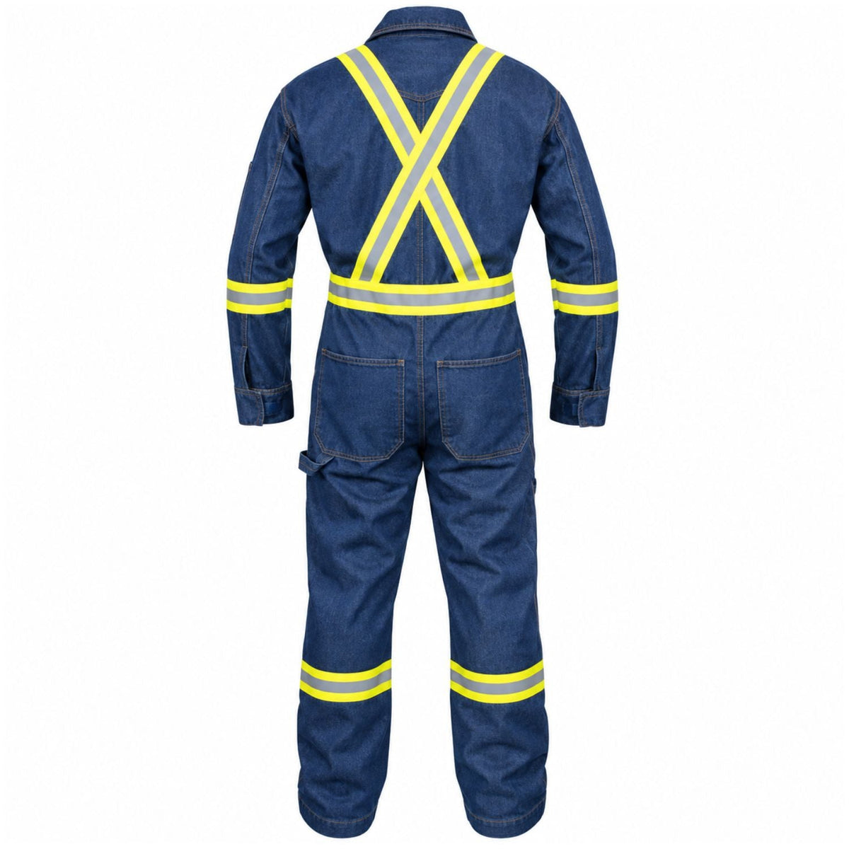 Flame Resistant High Visibility Hi Vis Coverall - 88% C /12% N