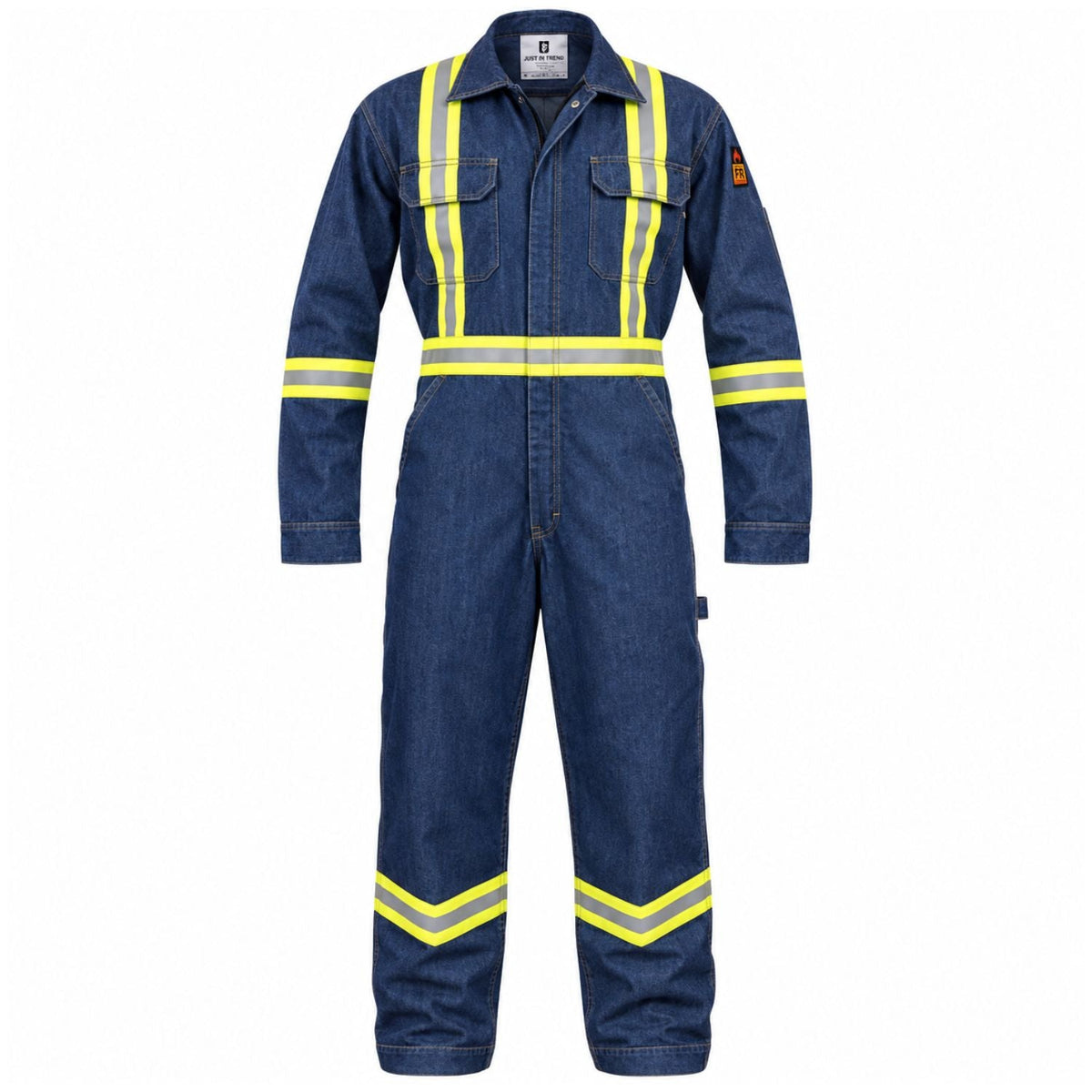 Flame Resistant High Visibility Hi Vis Coverall - 88% C /12% N