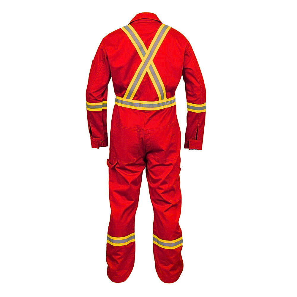 Flame Resistant High Visibility Hi Vis Coverall - 88% C /12% N