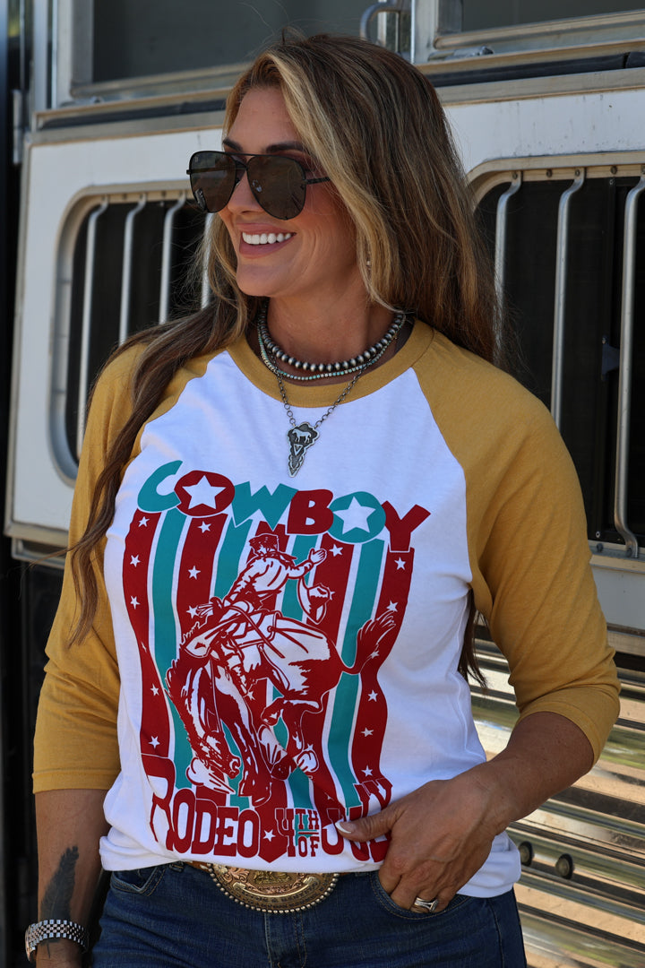 4TH OF JULY RODEO BASEBALL | TEE