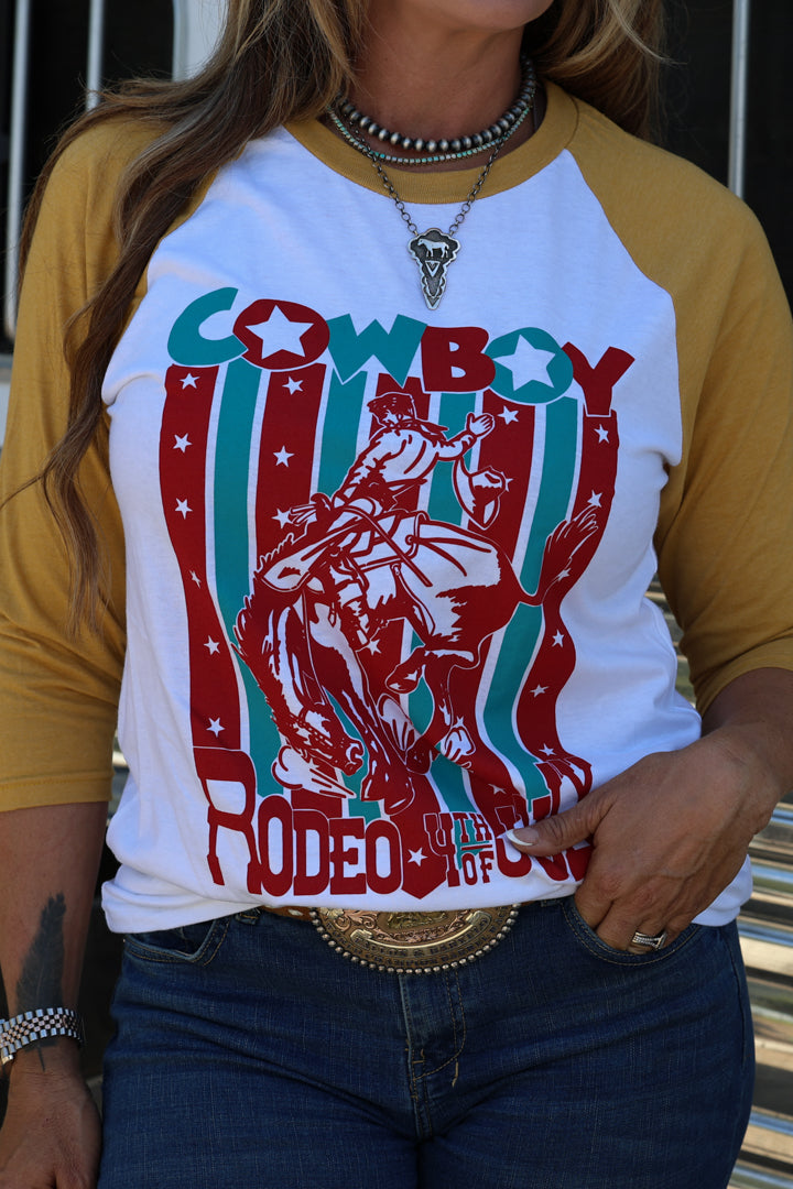 4TH OF JULY RODEO BASEBALL | TEE