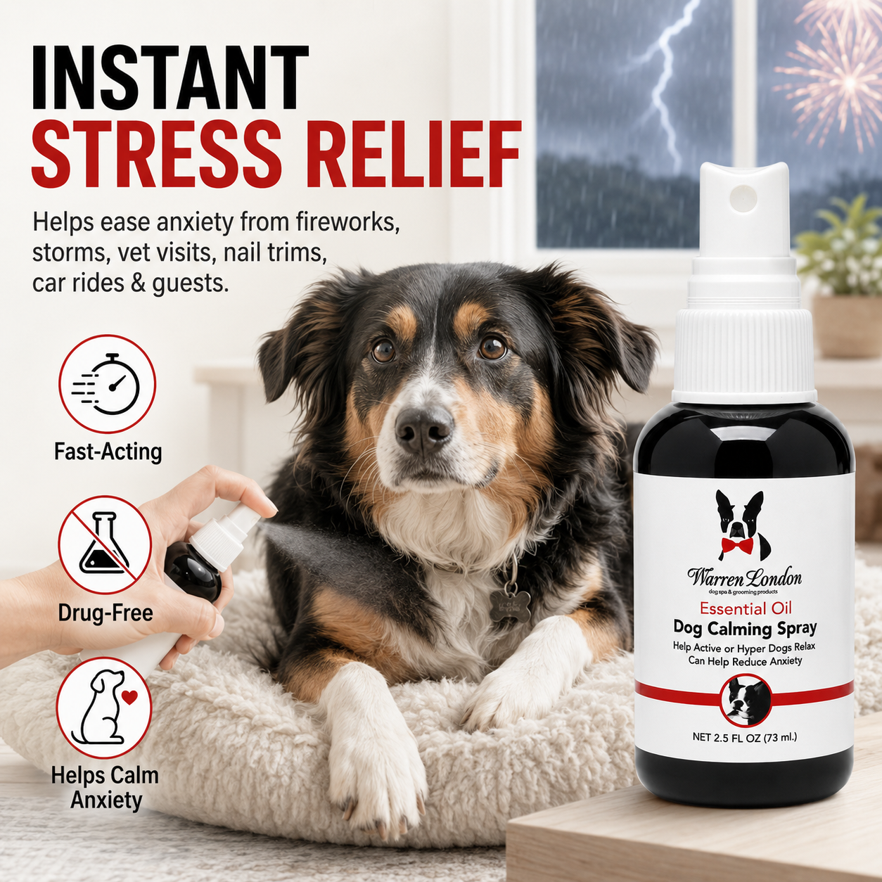 Essential Oil Dog Calming Spray