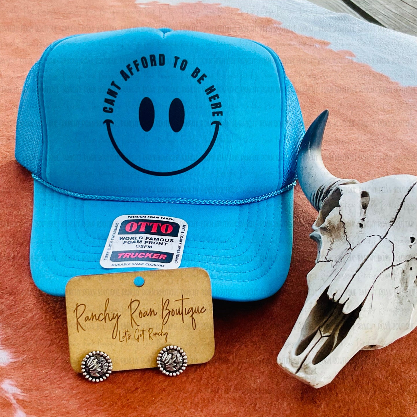 I Can’t Afford to Be Here Western Trucker Hat