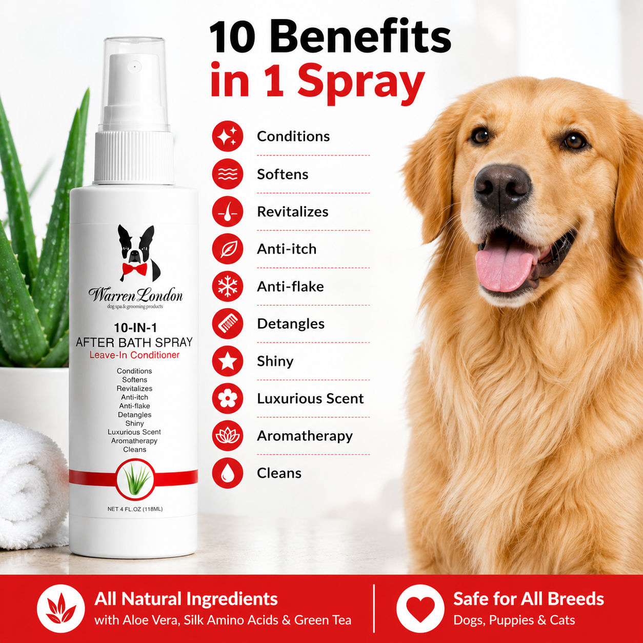 10-In-1 Leave-In Conditioner and Detangling Spray