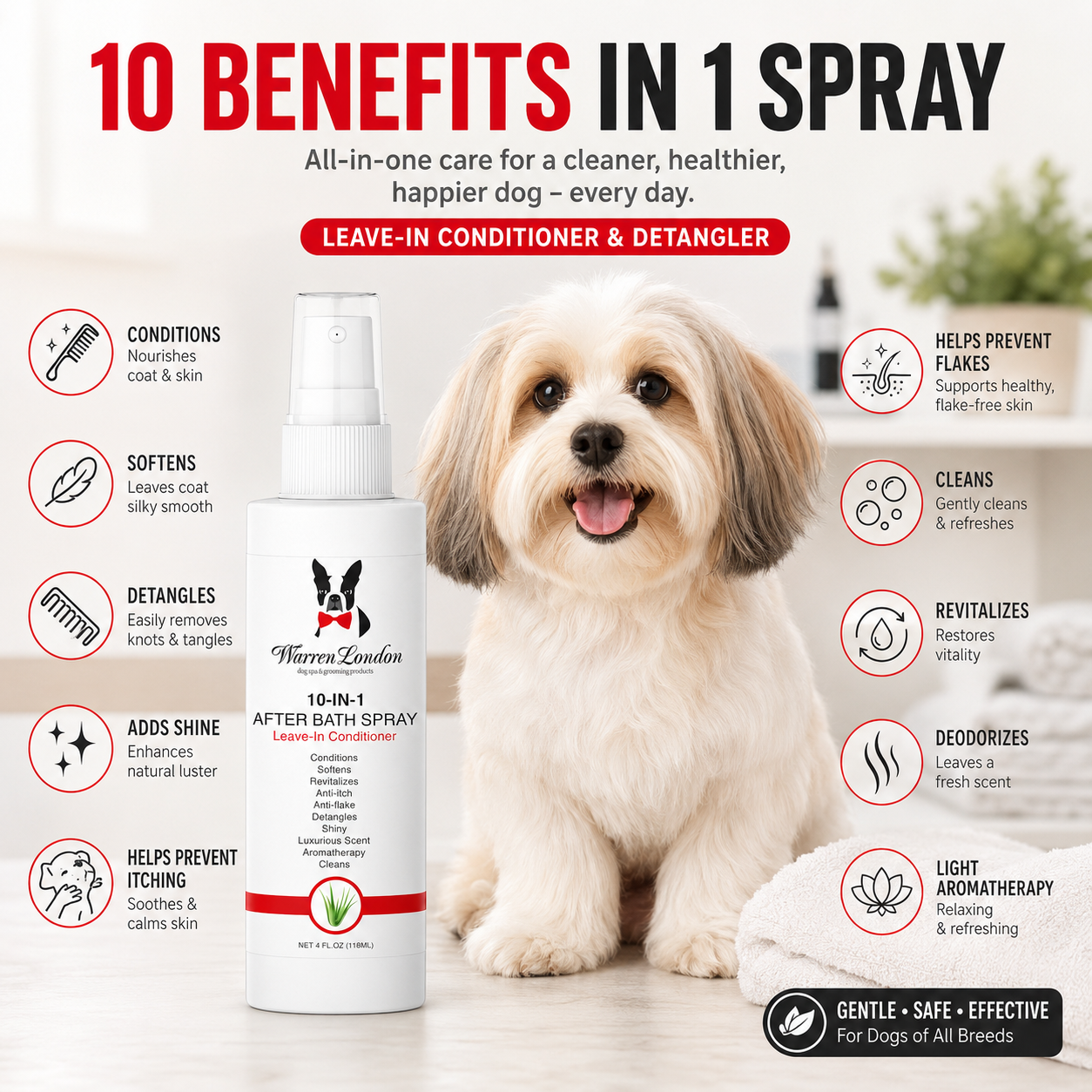 10-In-1 Leave-In Conditioner and Detangling Spray