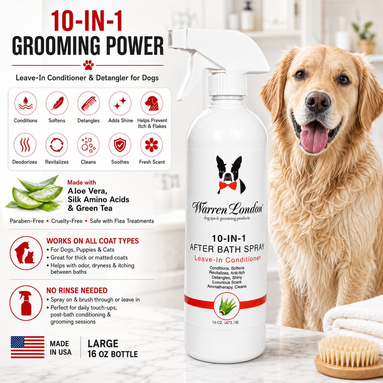 10-In-1 Leave-In Conditioner and Detangling Spray
