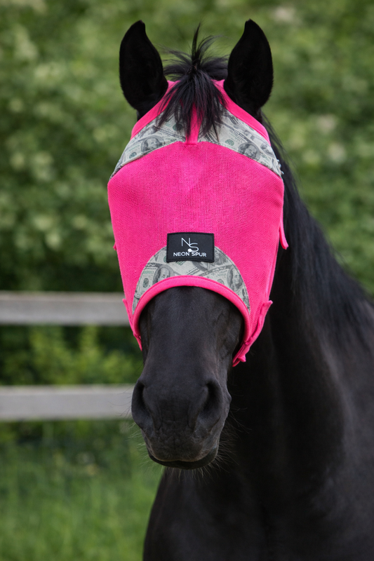 Entry Fees Fly Mask -Neon Pink