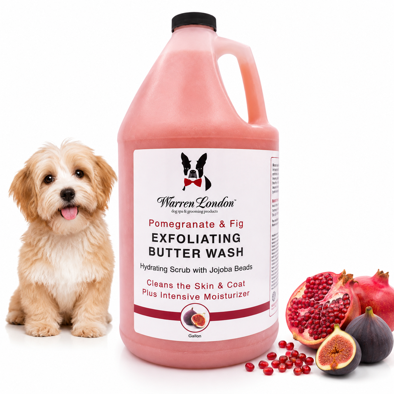 Exfoliating Butter Wash Dog Shampoo Gallons - With Natural Jojoba Beads
