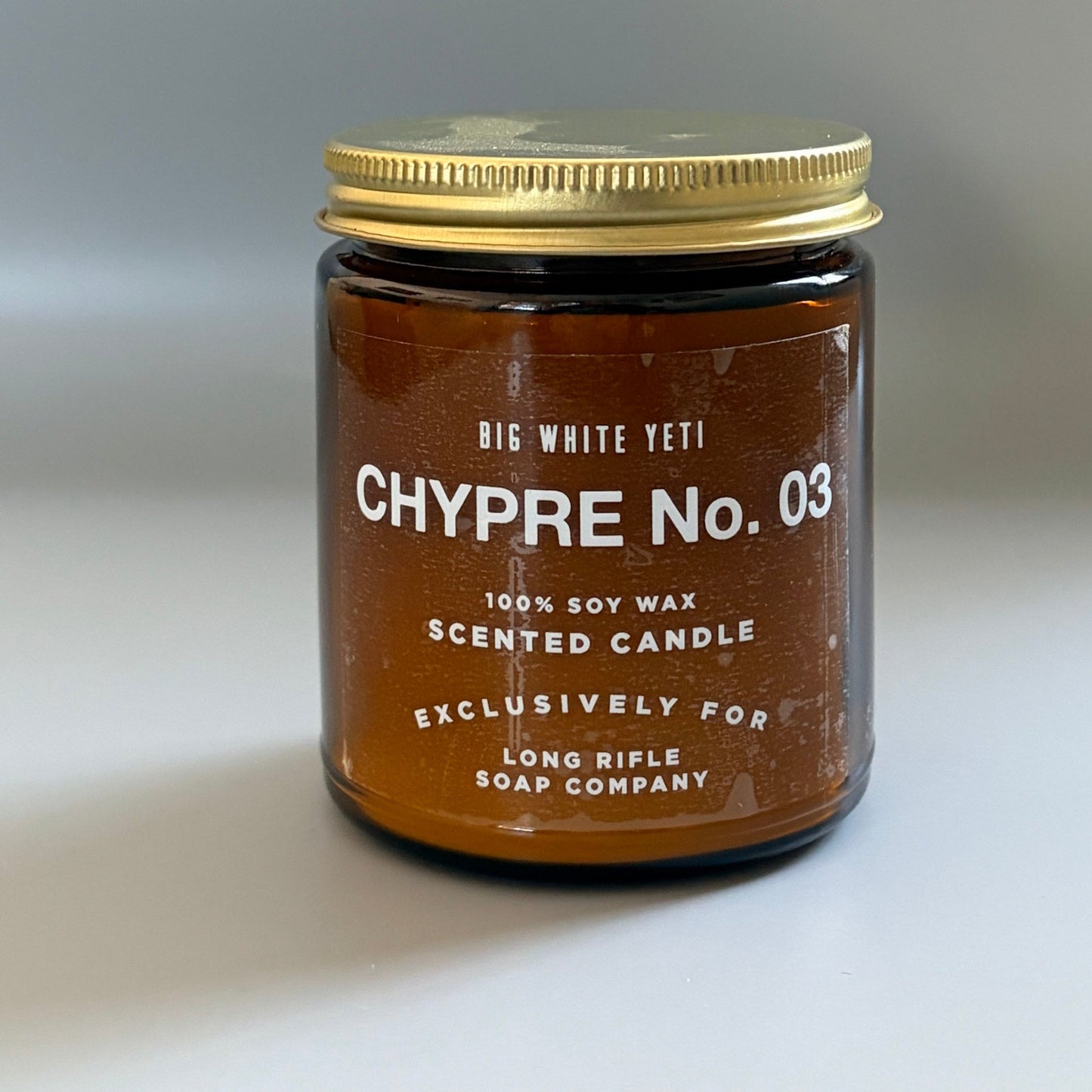 Chypre No. 3 Candle by Big White Yeti | 9 oz Amber Jar