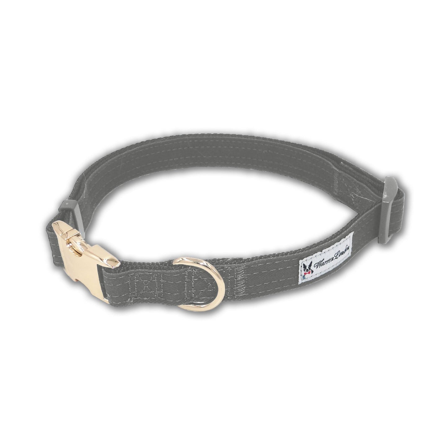 Fabric Dog Collar - Grey