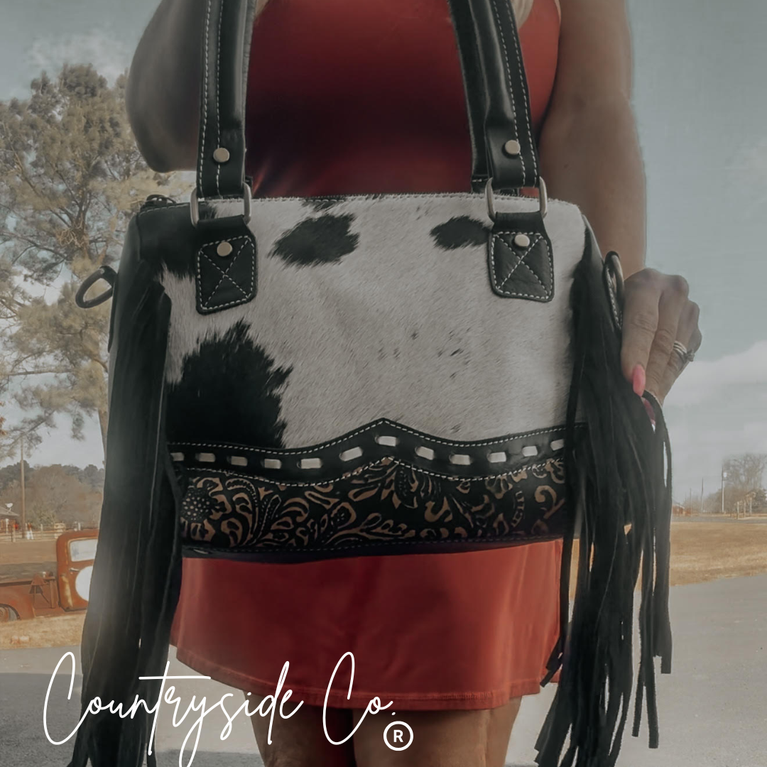 Priscilla Cowhide Conceal Carry Purse by Countryside Co.