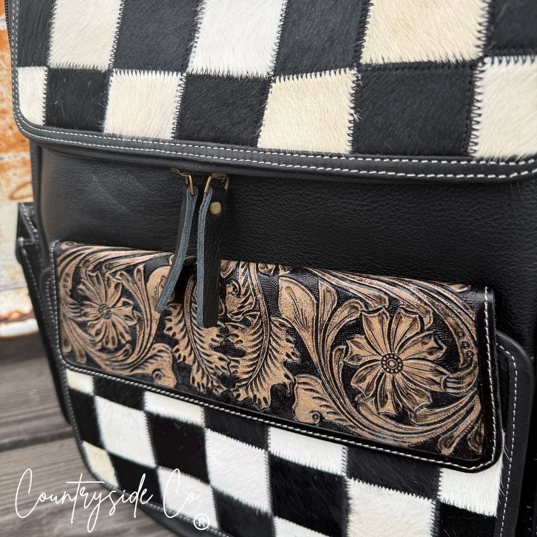 Victory Cowhide Conceal Carry Backpack Laptop Bag