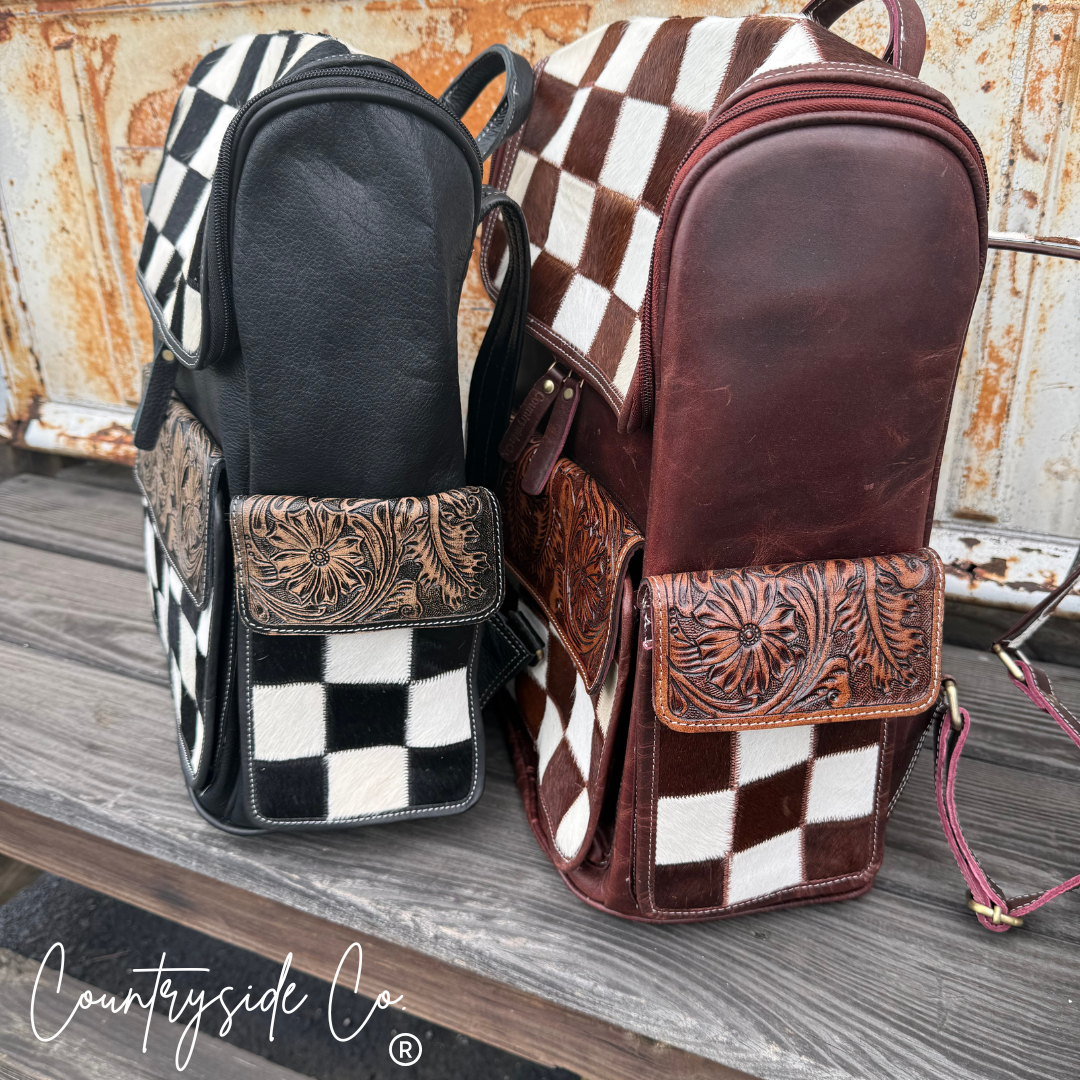 Victory Cowhide Conceal Carry Backpack Laptop Bag