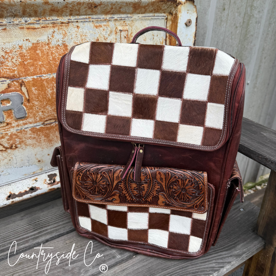 Victory Cowhide Conceal Carry Backpack Laptop Bag