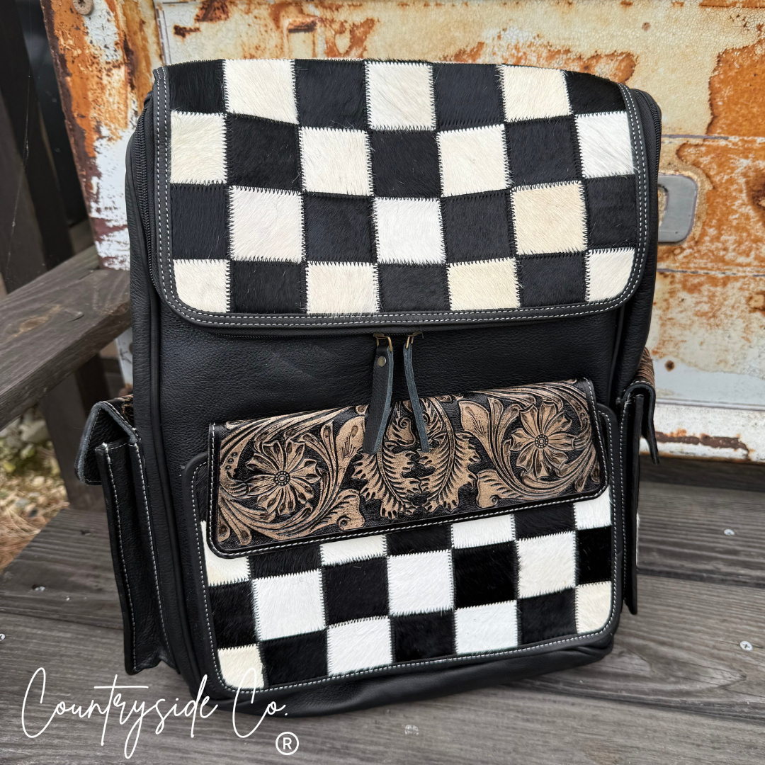 Victory Cowhide Conceal Carry Backpack Laptop Bag