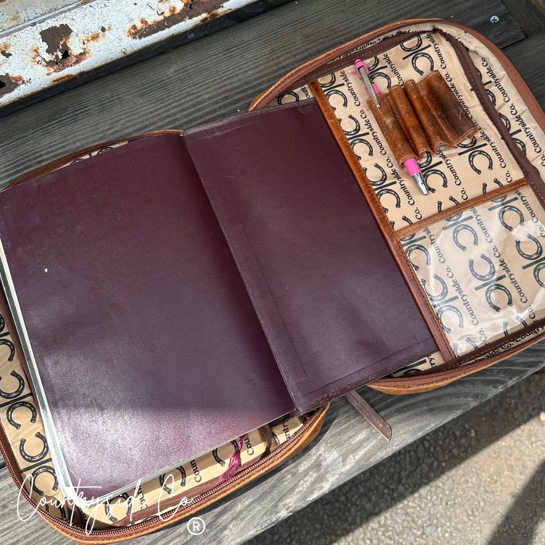 Cowhide Book Bible Cover