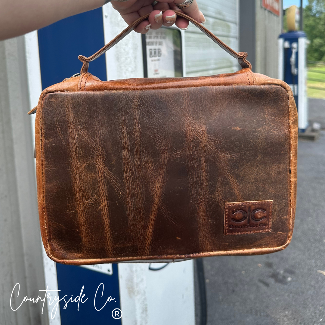 Cowhide Book Bible Cover