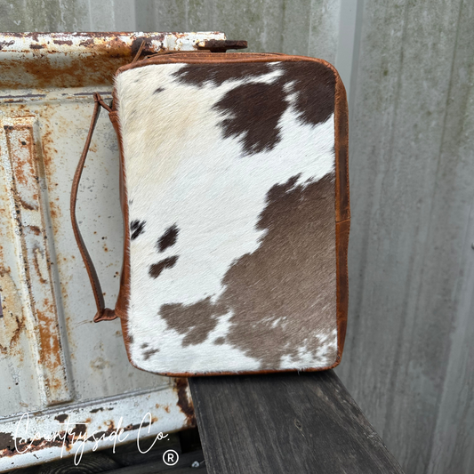 Cowhide Book Bible Cover