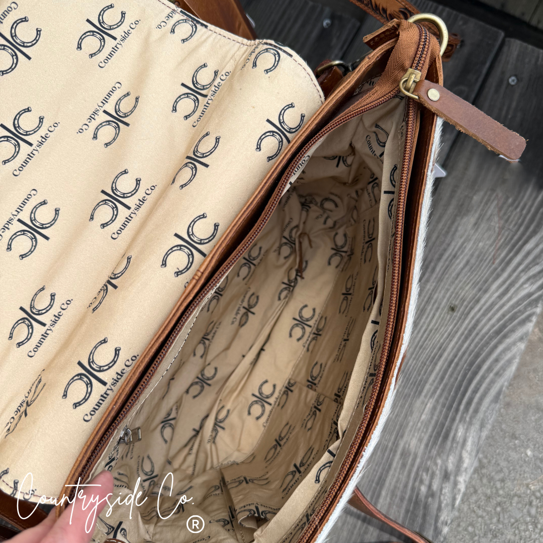Lone Star Cowhide Concealed Carry Purse